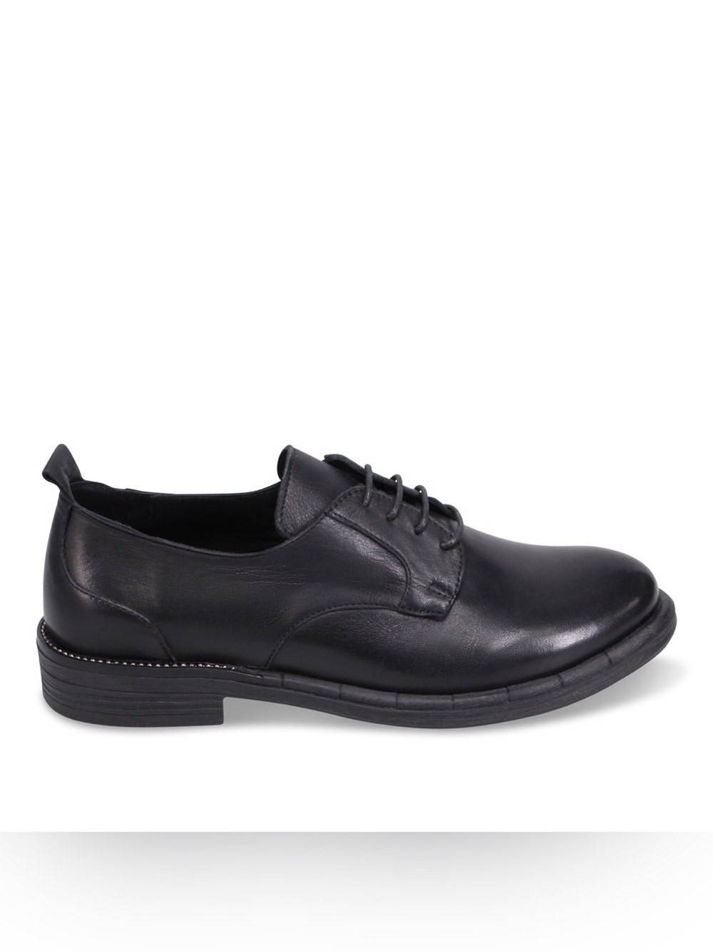 NWOB Bueno Miles Classic Black Womens Leather Shoes Size 37